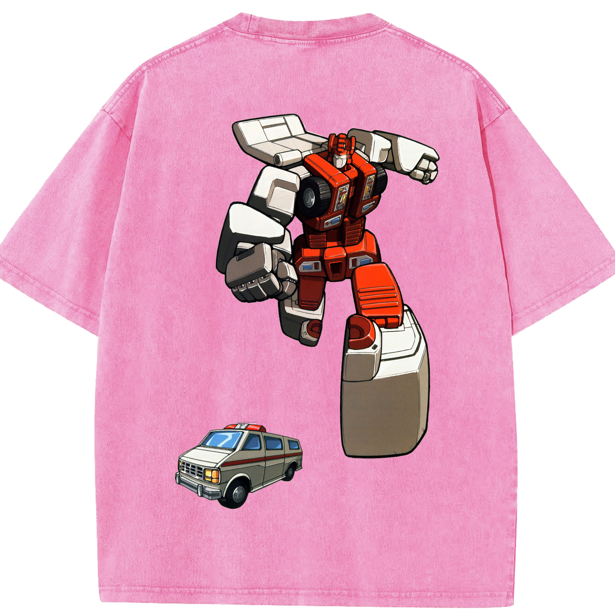 （画像用）  綿100% ヴィンテージ風 半袖Tシャツ（背面プリント）